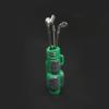 LAFEINA Mini Golf Clubs with Golf Bag Decoration Accessories for for 1/6 1/12 Dollhouse Toys 1:10 RC Crawler Car TRX4 SCX10 D90 D110 TF2 (Green) view 4