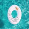 Rae Dunn x CocoNut Float Ring Float - Hello Summer Theme - Adult Size Large 48 Inch Inflatable Raft & Durable Water Inner Tube - Stable Ride-On for Summer Parties & Swim Events view 2
