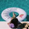 Rae Dunn x CocoNut Float Ring Float - Hello Summer Theme - Adult Size Large 48 Inch Inflatable Raft & Durable Water Inner Tube - Stable Ride-On for Summer Parties & Swim Events view 3
