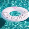 Rae Dunn x CocoNut Float Ring Float - Adult Size Large 48 Inch Inflatable Raft & Durable Water Inner Tube - Stable Ride-On for Summer Parties & Swim Events (Hello Gorgeous.) view 2