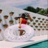 Rae Dunn x CocoNut Float Ring Float - Adult Size Large 48 Inch Inflatable Raft & Durable Water Inner Tube - Stable Ride-On for Summer Parties & Swim Events (Hello Gorgeous.) view 3