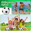 Civaner 20 Pcs Mini Soccer Basketball for Kids 4 Inch Inflatable Rubber Small Basketballs Gifts Toddlers Bouncy Toys Balls for Sports Beach Pool Theme Party Favor(Soccer Style) view 4