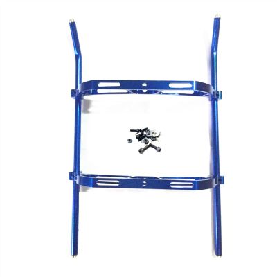 ZHIPAIJI Landing Gear for Align Trex RC 450 Helicopter Parts Metal Landing Skid for 450V3 Sport 450PRO 450DFC QAV250 (Color : Blue)