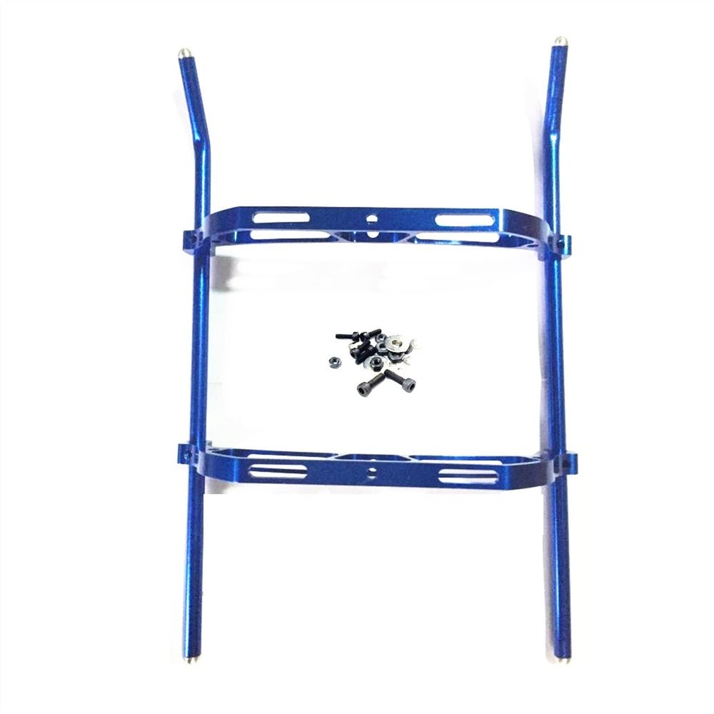 ZHIPAIJI Landing Gear for Align Trex RC 450 Helicopter Parts Metal Landing Skid for 450V3 Sport 450PRO 450DFC QAV250 (Color : Blue)