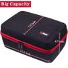 SIQUK Dice Storage Case Big Capacity DND Dice Case Dice Organizer Box With Handle and Double Removable Slotted Tray Dice Organizer Case for Dungeons & Dragons and Other RPG Table Game Red view 3