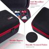 SIQUK Dice Storage Case Big Capacity DND Dice Case Dice Organizer Box With Handle and Double Removable Slotted Tray Dice Organizer Case for Dungeons & Dragons and Other RPG Table Game Red view 4