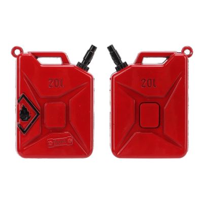 2Pcs RC Scale Fuel Mini Fuel RC Crawler Decoration Accessories Compatible with SCX10 90046 1/10 Climbing Car Model Car Accessories