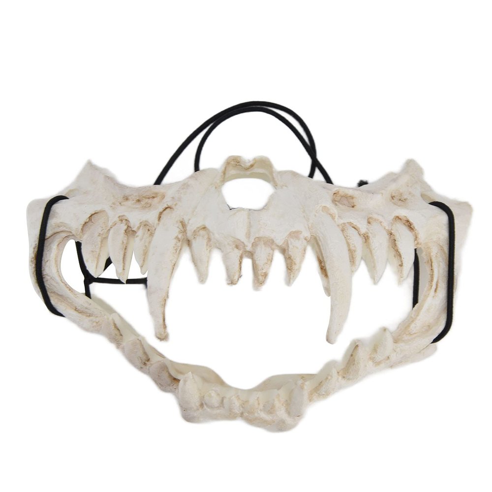CHICIRIS Halloween Mask, Scary Half Face Latex Skull Cosplay Costume for Halloween Party