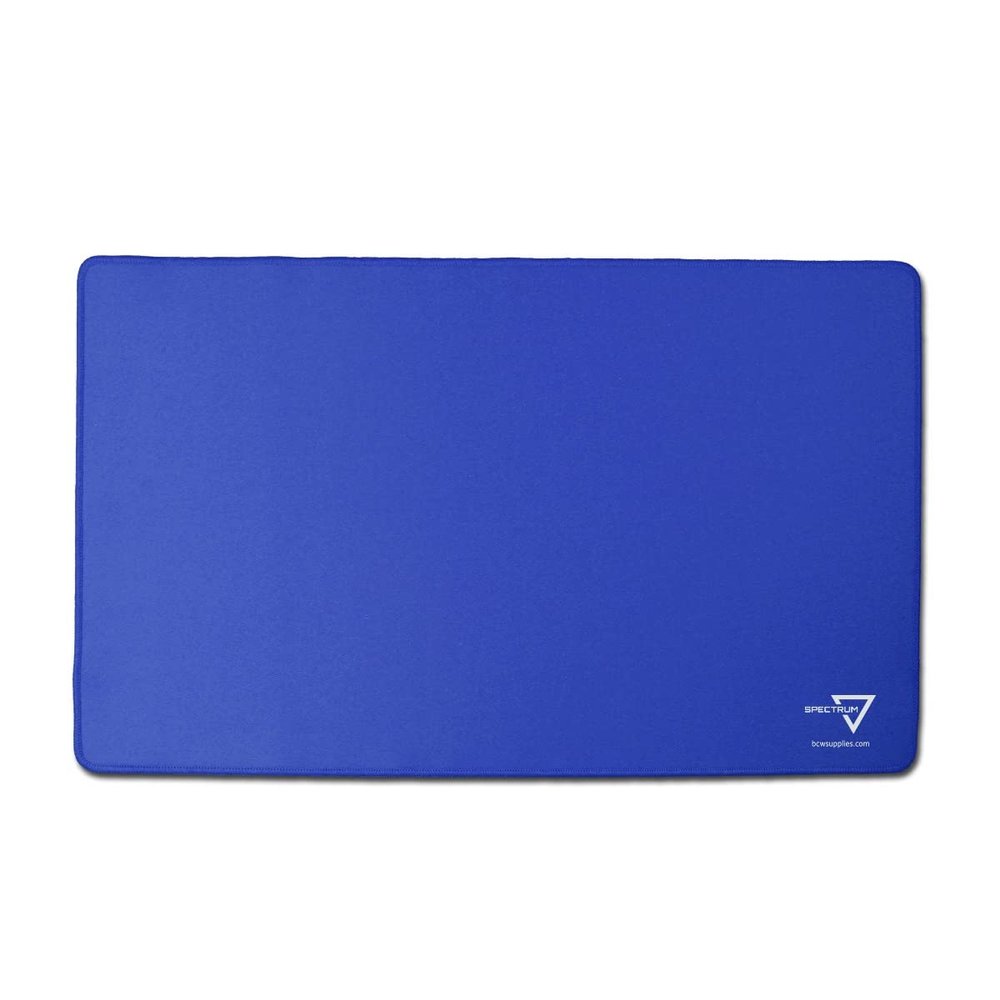 BCW Spectrum Playmat  Blue (24" x 14") | Stitched Edges for Durability | Ideal for TCG, Tabletop Gaming & Magic: The Gathering