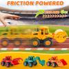 Beestech Construction Toys for 3 Years Old Boys Girls Kids, Friction Powered Construction Truck Toys Vehicles Sand Toys Trucks Excavator, Bulldozer, Road Roller (Colorful 4 Pack) view 2