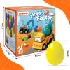 ZenBombs 12 Plastic Easter Eggs Filled with Pull-Back Engineering Toys Gift for Easter Egg Hunt, Birthday Party for Kids Over 3 Years Old view 2