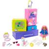Barbie HDY91 Extra Travel Set with 2 Exclusive Puppies and Doll Figurines, Swimming Pool, Slide, Party Room and Accessories, Children's Toy, from 3 Years Old, view 3