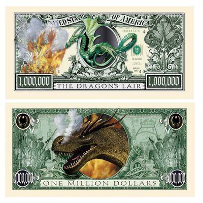 American Art Classics Pack of 25 - Dragon Million Dollar Bill