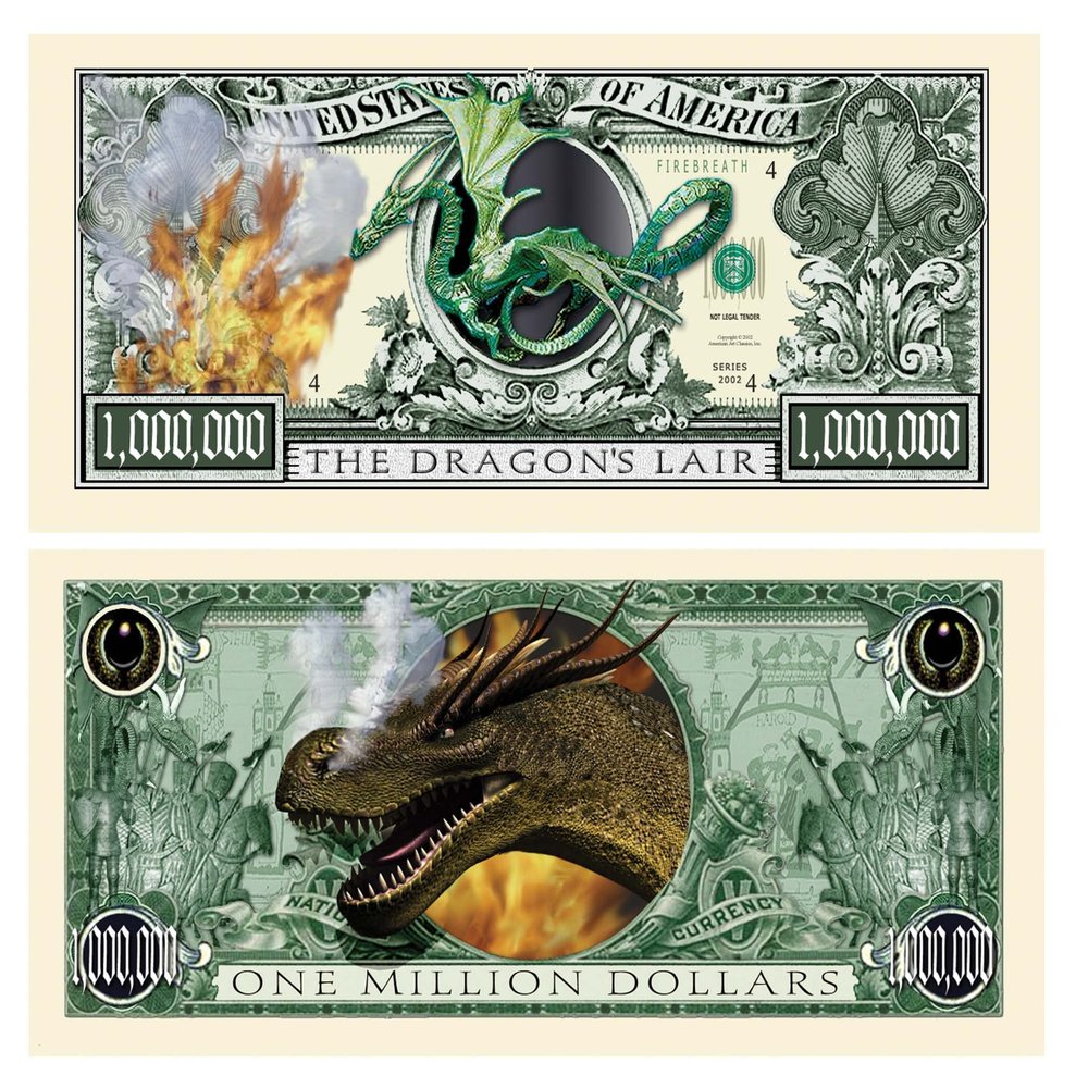 American Art Classics Pack of 25 - Dragon Million Dollar Bill