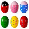 Easter Basket Stuffers, Set of 6 Prefilled Easter Eggs, Wooden Percussion Musical Shaker Egg Fillers Montessori Toy Essentials for Toddlers Teens Kids Boys Girls Babies view 1