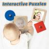 Driddle Montessori Toys - Wooden Knob Shape Puzzles - Mirror & Photo Insert - Learn Colors & Shapes Interactive Baby & Toddler Toys view 4