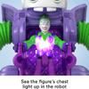DC Super Friends Fisher-Price Imaginext The Joker Toy Battling Robot with Poseable Figure & Lights for Pretend Play Kids Ages 3+ Years view 4