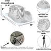 Funcredible White Light Up Cowboy Hat and Glasses - Sparkly Disco Cowgirl Hat - Sequin Cowboy Hats for Women - Cowgirl Costumes for Girls view 2