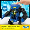 Fisher-Price Imaginext DC Super Friends Batman Toy Battling Robot with Poseable Figure & Lights for Pretend Play Kids Ages 3+ Years view 2