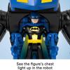 Fisher-Price Imaginext DC Super Friends Batman Toy Battling Robot with Poseable Figure & Lights for Pretend Play Kids Ages 3+ Years view 3