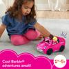 Fisher-Price Little People Barbie Toddler Toy Car Convertible with Music Sounds & 2 Figures for Pretend Play Ages 18+ Months view 2