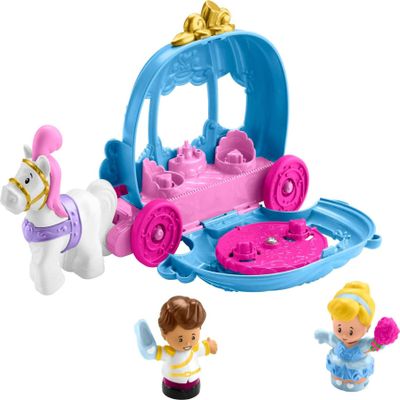 Fisher-Price Little People Toddler Toy Disney Princess Cinderellas Dancing Carriage Playset with Figures for Pretend Play Ages 18+ Months