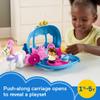 Fisher-Price Little People Toddler Toy Disney Princess Cinderellas Dancing Carriage Playset with Figures for Pretend Play Ages 18+ Months view 2