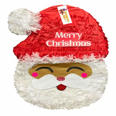 20" Tall Merry Christmas Santa Claus Pinata Red & White Color Xmas Theme Party Christmas Decoration Happy Holidays