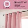 LUGOTAL Girls Curtains for Living Room Bedroom Curtains Double Layer Blackout Curtain 63 Inch Length Star Cut Out Pink Curtain Window Drapes for Nursery 1 Panel (W52 X L63 InchesPink) view 4