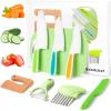 Goodche 8 Pieces Toddler Knife Set- Kids Cooking Sets Real view 1