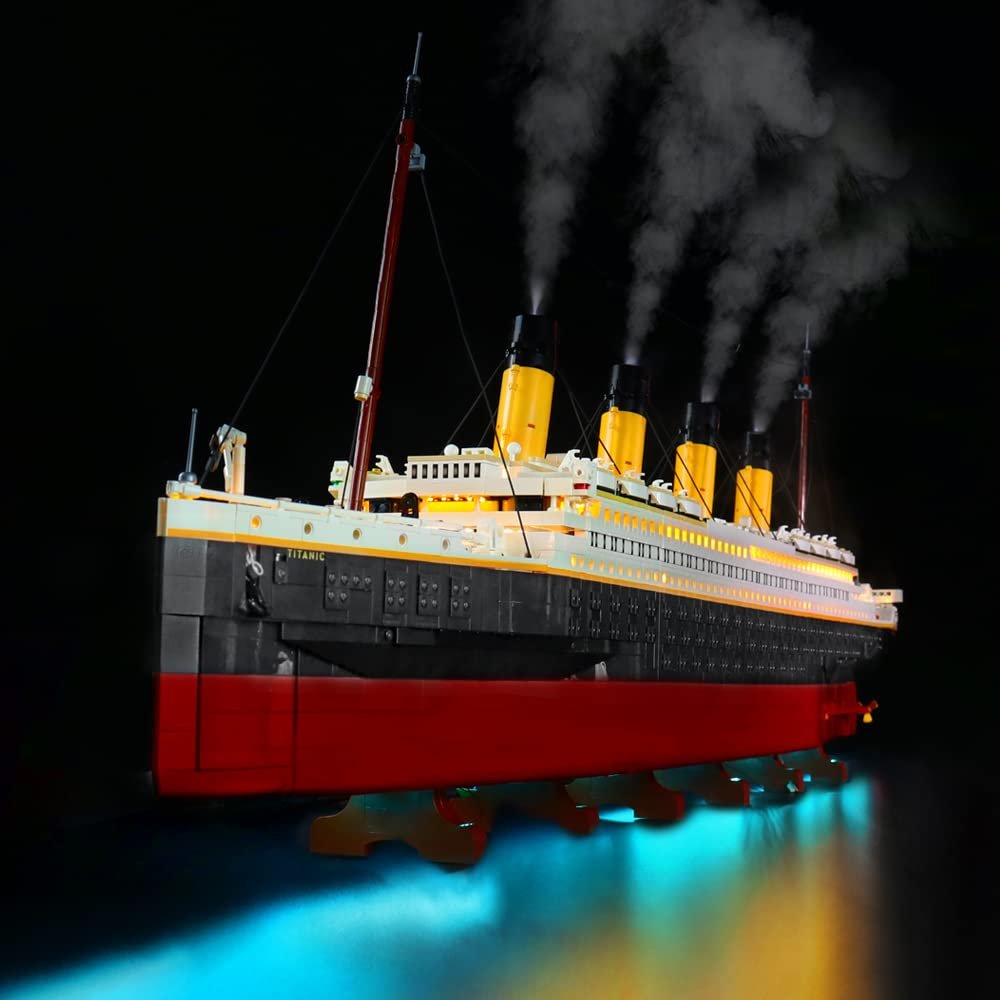 Brick Shine Light Kit for Titanic 10294(Model Set is not Included) (Advanced Version)