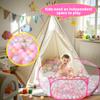 STARBOLO Cute Hexagon Kids Ball Pits, Indoor Outdoor Collapsible Play Pool Fence for Boys Girls Pets Puppy Cats, with Carry Tote, Balls Not Included (Pink) view 3