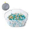 STARBOLO Gray Kids Ball Pit, Children Toy Ball Play Pool Foldable Play Tent for Kids Girls Boys Indoor and Outdoor, Balls Not Included. view 1