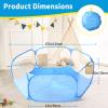 STARBOLO Kids Ball Pit Play Pool Play Tent, Toy Ball Play Pool Foldable Play Tent for Kids Girls Boys Pets Indoor and Outdoor, Balls Not Included (Blue). view 4