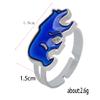 2Pcs Adjustable Mood Rings Cute Cartoon Butterfly Turtle Color Changing Dinosaur Emotion Feeling Finger Rings for Women Teens Gifts-B bear view 2