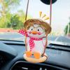 CareforYou Swinging Duck Car Hanging Ornament, Cute Car Hanging Accessories for Rear View Mirror, Car Pendant Duck Hanging Swing view 2