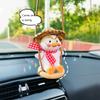 CareforYou Swinging Duck Car Hanging Ornament, Cute Car Hanging Accessories for Rear View Mirror, Car Pendant Duck Hanging Swing view 3