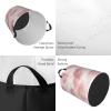 Foruidea Pink Hollyhock Flowers Laundry Basket,Laundry Hamper,Collapsible Storage Bin,Oxford Fabric Clothes Baskets,Nursery Hamper For Home,Office,Dorm,Gift Basket view 4