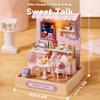 Flever Dollhouse Miniature DIY House Kit Creative Room with Furniture for Romantic Valentine's Gift (Sweet Talk) view 2