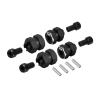 INJORA RC Brass Upgrades Diff Cover, Steering Knuckle and RC Hex Extension kit for Axial SCX24 AXI90081 Upgrades Parts 1/24 RC Crawler Car Accessories,Black view 4