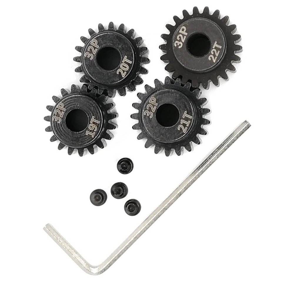 MakerDoIt 32P Pinion Gear Set 5mm 32 Pitch 19T 20T 21T 22T RC Parts