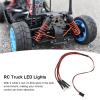 1/24 RC Car LED Light Part, 4 LED RC Car Light with 2 White and 2 Red Design Upgrade Part for Axial SCX24 RC Car view 2