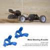 Alomejor RC Steering Cup Steering Arm Hub Carrier Steering Knuckle for 1/18 RC Car(Blue) view 2