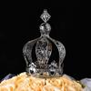 Crown Creative Metal Cake Topper Accessory For Baby Shower Birthday Wedding Princess Party Cake Decoration (Black) view 2