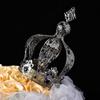 Crown Creative Metal Cake Topper Accessory For Baby Shower Birthday Wedding Princess Party Cake Decoration (Black) view 3