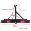 LAFEINA Metal Back Rear Bumper with LED Lights for 1:10 RC Crawler Car SCX10 TRX4 TRX6 view 3