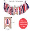 Baseball 1st Birthday Highchair Banner Boy - Boy's 1st Birthday Decorations, Cake Smash Outfit, High Chair Banner view 3
