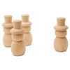 Snowman Peg Dolls 2-5/8 inch, Pack of 50 Wooden Peg Dolls for Christmas Crafts, Nativity Scenes, Holiday Decorations, by Woodpeckers view 1