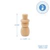 Snowman Peg Dolls 2-5/8 inch, Pack of 50 Wooden Peg Dolls for Christmas Crafts, Nativity Scenes, Holiday Decorations, by Woodpeckers view 4