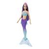 Barbie Dreamtopia Mermaid Doll with Purple Hair, Blue & Purple Ombre Tail & Headband Accessory view 1